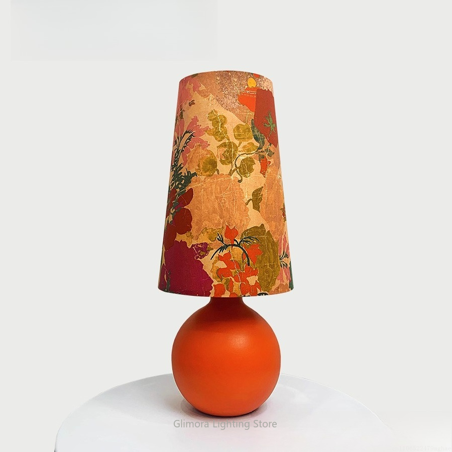Century Textile & Sewing Supply By Owner - Orange Sphere Table Lamp: UK Liberty