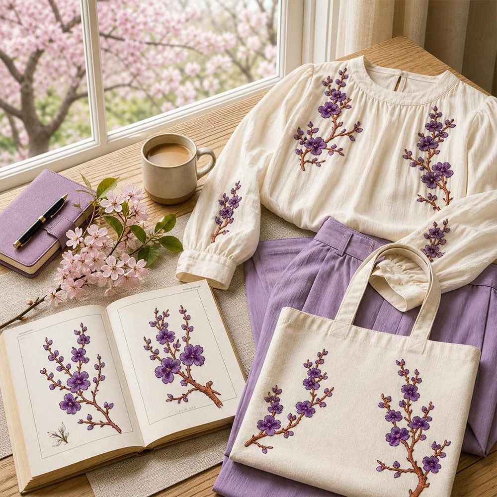 DIY Cherry Blossom Iron On Pat - Textile For Sewing review and price