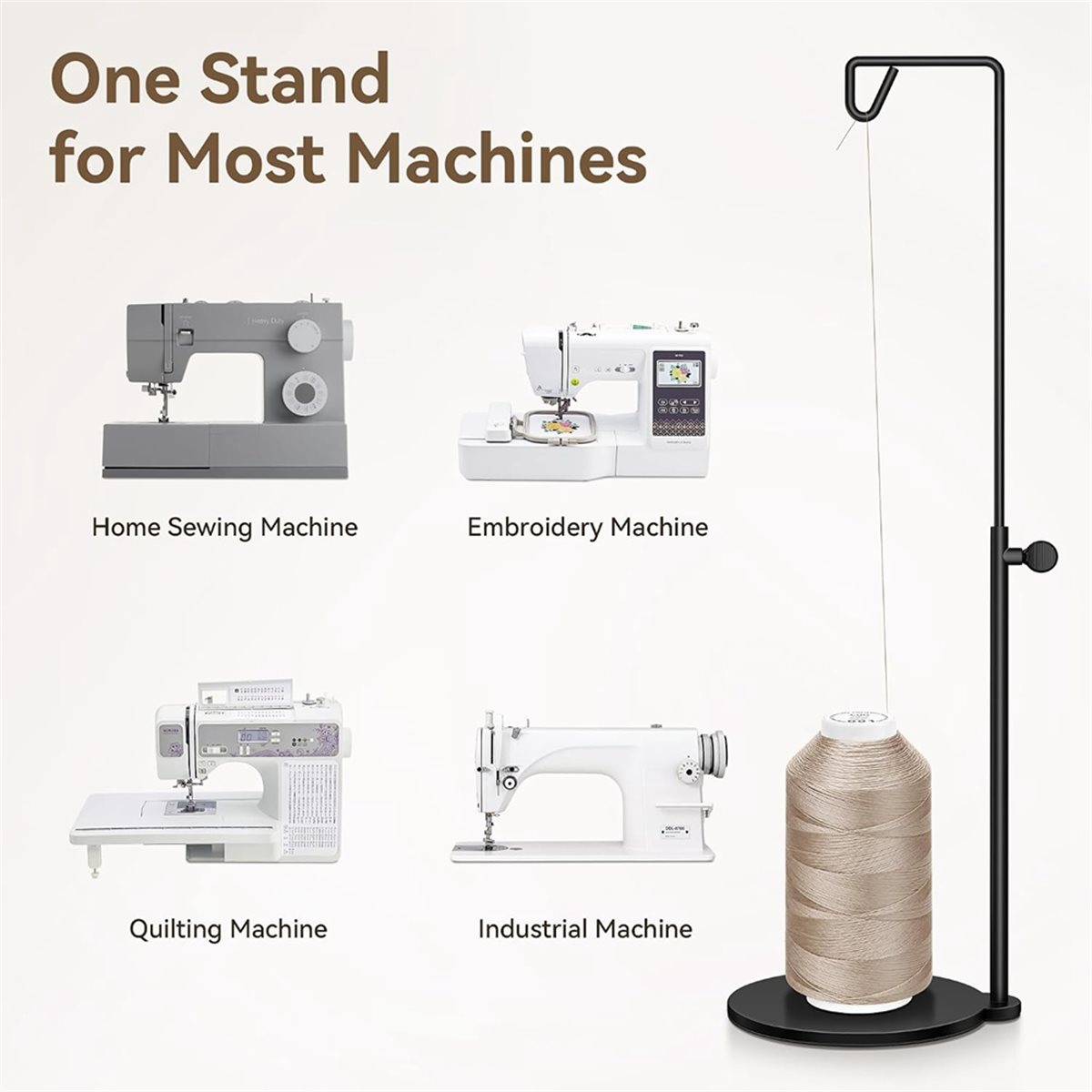 Adjustable Cone Thread Stand S - Serger Thread Cone review and price