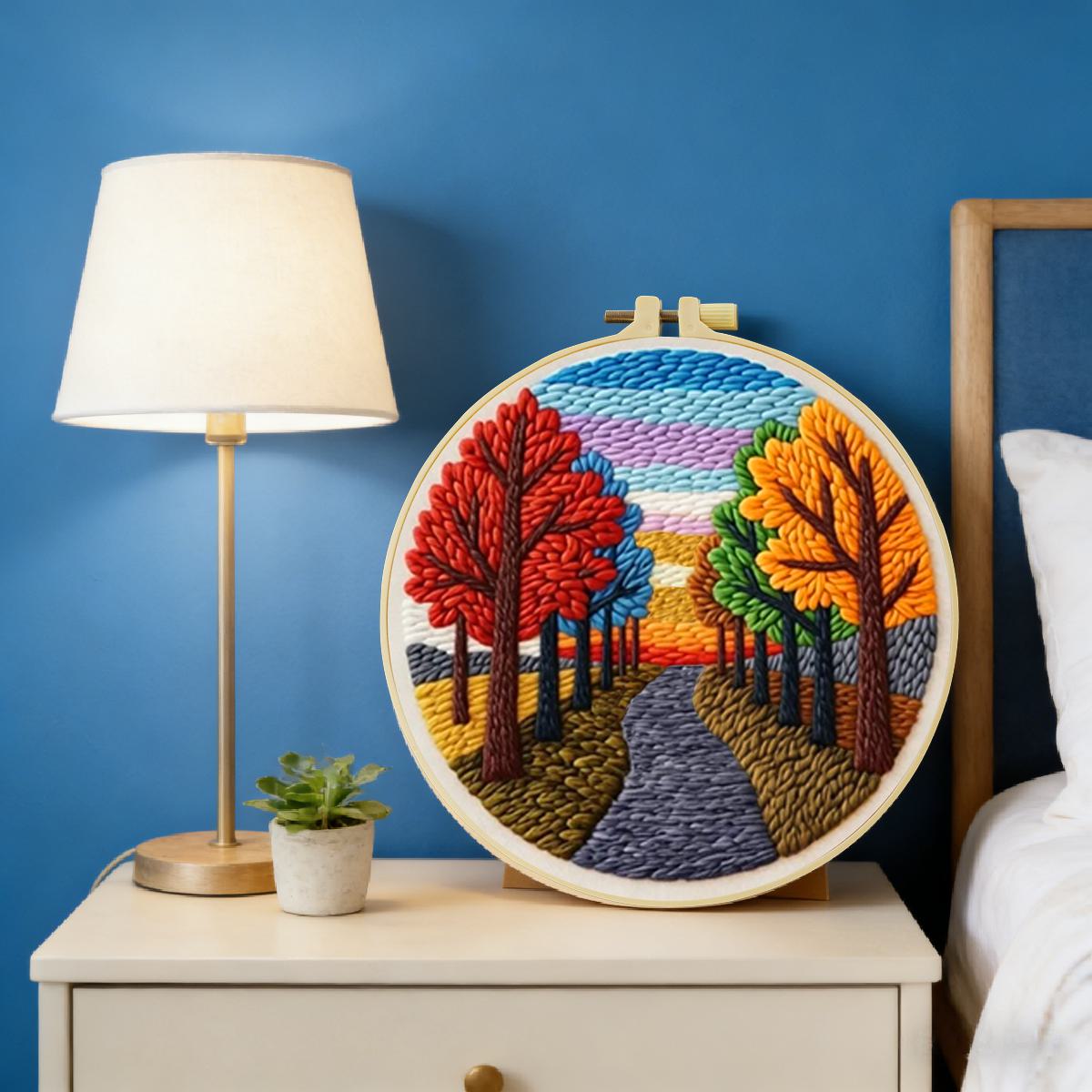 20X20CM/7.87inch Scenery Punch - Sewing Textile Art review and price
