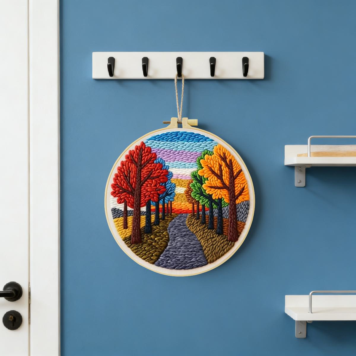 20X20CM/7.87inch Scenery Punch - Sewing Textile Art review and price
