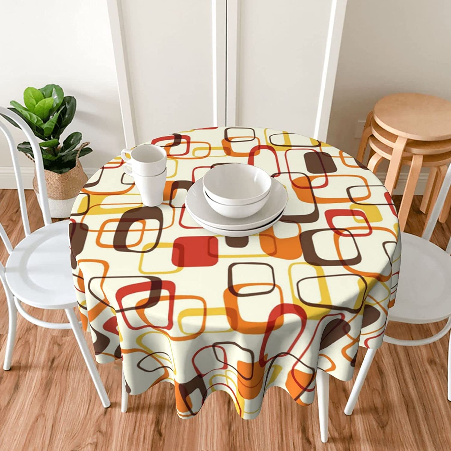 Retro Mid Century Geometric Ro - Century Textile & Sewing Supply By Owner review and price