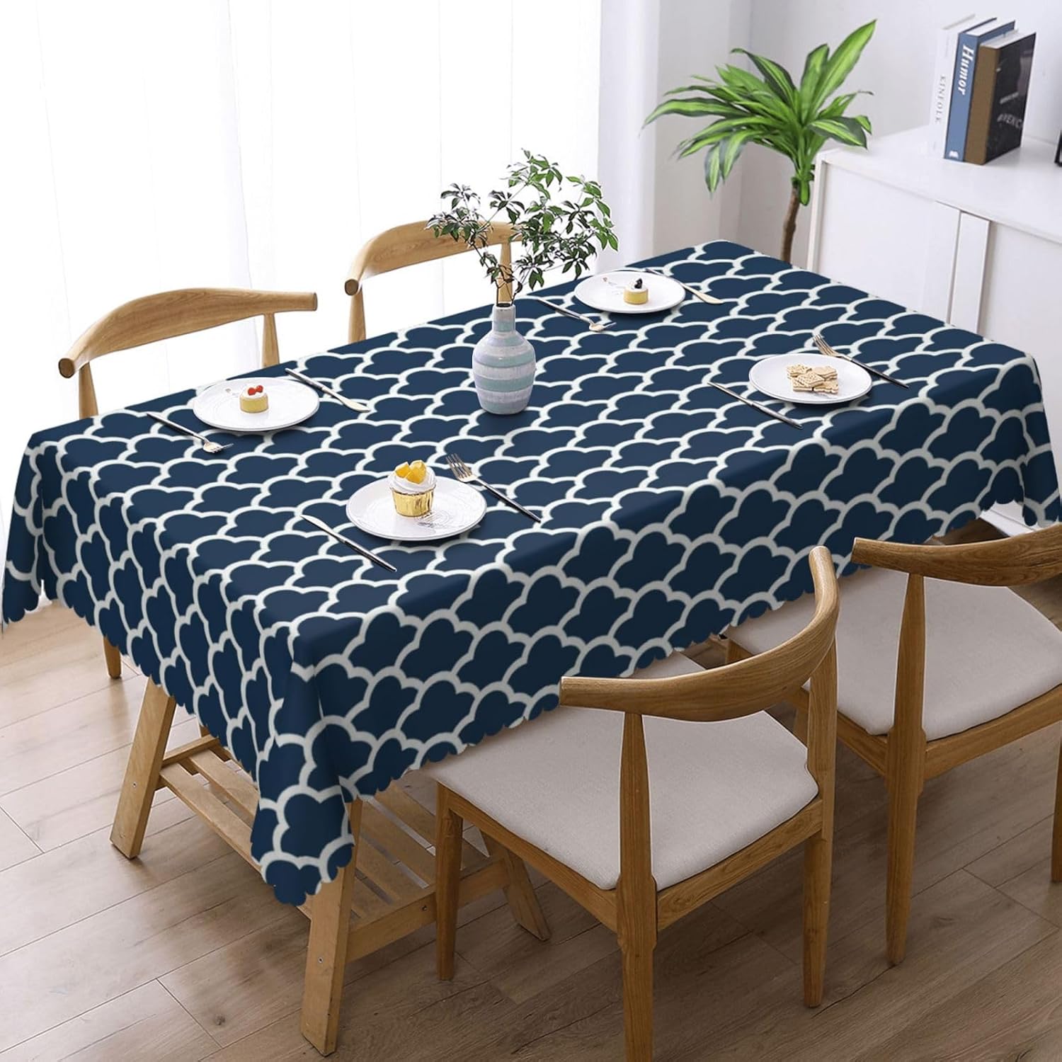 Blue Tablecloth Navy Cloud Sea - Century Textile & Sewing Supply Hours review and price