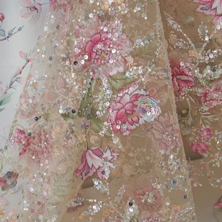 1M 120Cm Wide Luxury Beaded La - Textile For Sewing review and price