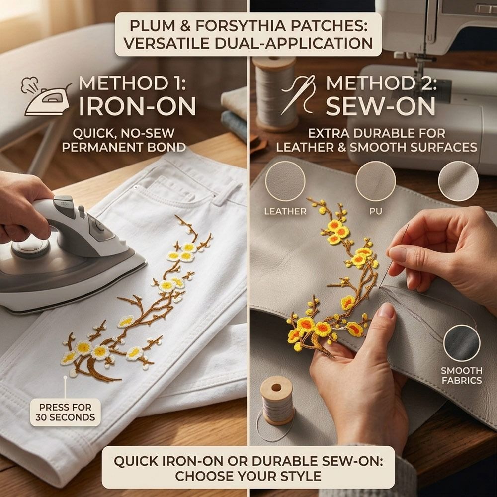 DIY Cherry Blossom Iron On Pat - Textile For Sewing review and price