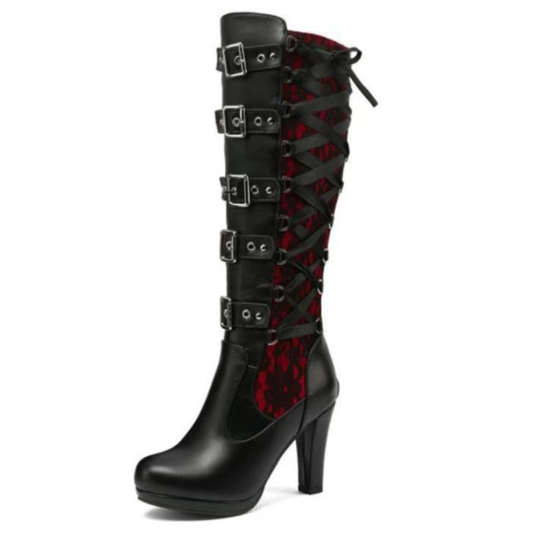 Punk Gothic Style Women's Knee - Sewing Cloth review and price