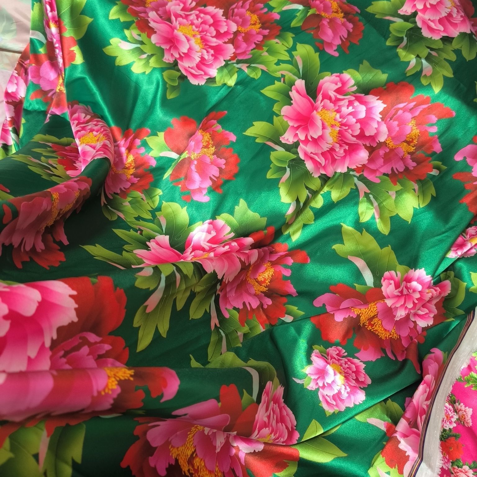 Satin Fabric Cloth without Ove - Textile For Sewing review and price