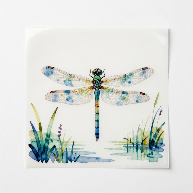 Watercolor Dragonfly Heat Tran - Iron On Patch review and price
